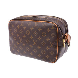Louis Vuitton Leather Bag Shoulder Brown Reporter Monogram